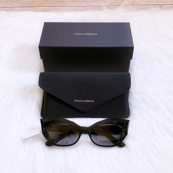 Dolce & Gabbana Geometric Cat Eye Sunglasses - Picture 2 of 12